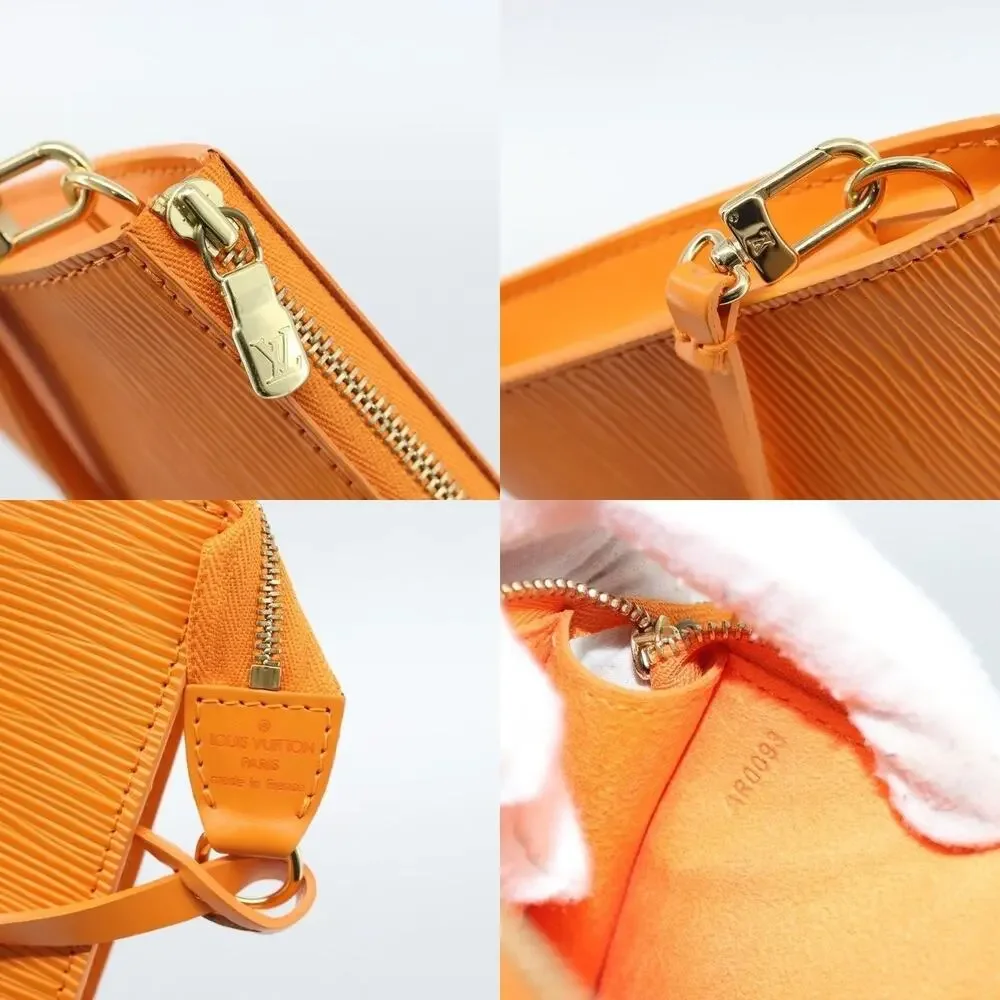 Louis Vuitton Epi Pochette Accessoires Pouch Orange
